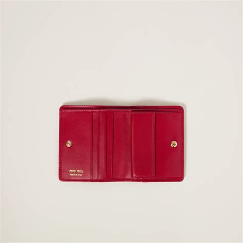 miu miu wallet matelasse red|Red Small Matelassé Nappa Leather Wallet .